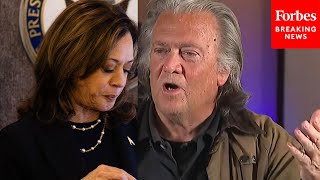 Steve Bannon Assails Queen Of Mass Incarceration Kamala Harris Upon Release From Federal Prison [upl. by Childers68]