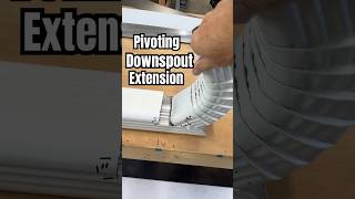 Quick Tutorial Pivoting Downspout Extension howto gutters home rain construction learning [upl. by Berkley765]