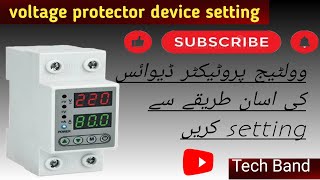 Voltage protector device setting [upl. by Sirtimed]