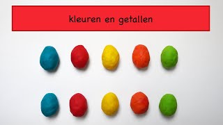 Kleuren en Getallen tot 10  Filmpjes voor peuters en kleuters in het Nederlands  De Speeltuin [upl. by Anauqaj]