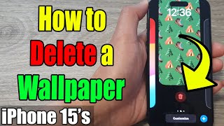 iPhone 15s How to Delete a Wallpaper [upl. by Medlin]