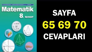 8Sınıf Matematik ders Kitabı Sayfa 65 69 70 Cevaplar [upl. by Adahs]