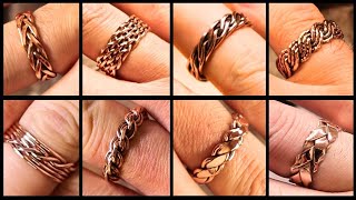 How to make handwoven copper rings [upl. by Zeni33]