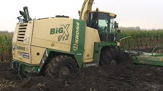 Maïs 2007 Loonbedrijf Creëlle met Krone Big X V12Vredo VT 3936 2x Fendt 930Dezeure [upl. by Atiekan882]