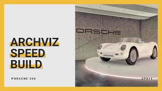 Archicad Speedbuild  Photoshop Post Production Porsche 550 [upl. by Peedsaj227]