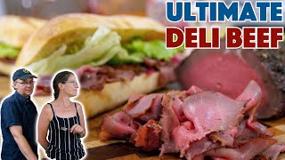 How to Make DeliStyle Roast Beef Lunch Meat  Ultimate Roast Beef Sandwich [upl. by Ecinad]