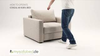 COSIAL 80 Schlafsessel von Innovation  Umwandlung zum Bett  mysofabedde [upl. by Gehlbach148]