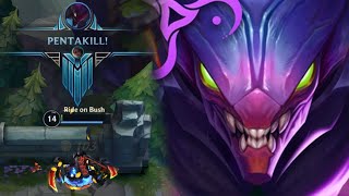 PENTAKILL KHAZIX IN SEASON 14 [upl. by Ardnuahs]