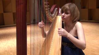 Hindemith Sonata for harp II Lebhaft [upl. by Udella50]