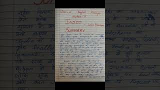 Indigo  Summary Class 12  English Flamingochapter 7 IndigoSummary Indigoyoutubeshortsindia [upl. by Yokoyama]