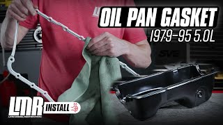 How To Remove amp Install Oil Pan Gasket  19791995 50 Mustang [upl. by Ronni]