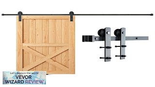 VEVOR 8FT Sliding Barn Door Hardware Kit 330LBS Loading Heavy Duty Barn Review [upl. by Viddah]