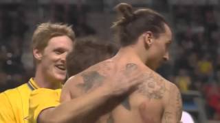 Sweden Vs England 4 2 Zlatan Ibrahimovic Unbelievable Bicycle Goal with Stan Collymore commentary [upl. by Emyam600]