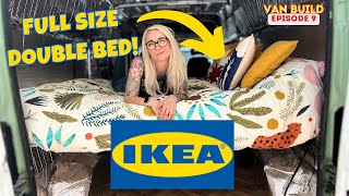 Fitting an IKEA Double Bed in our Campervan  Peugeot Boxer Van Conversion [upl. by Amluz238]