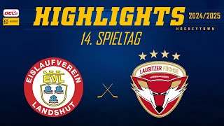 EV Landshut vs Lausitzer Füchse Game Highlights [upl. by Bobbe]