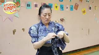 Enjoy Kimono Life  Vol05 How to do Tasukigake kimono iaido howto [upl. by Perren115]