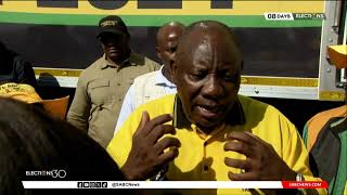 2024 Elections  ANC president on election trail in Rustenburg [upl. by Enattirb513]