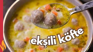 İftara Özel Çorba Tarifi 😋 Ekşili Köfte Çorbası [upl. by Bowen]