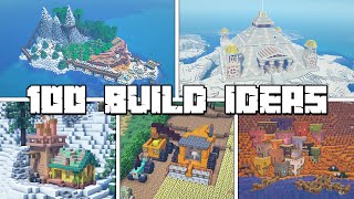 100 Build Ideas for Your Minecraft Survival World [upl. by Stouffer]