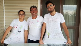 TİŞÖRT BOYAMA CHALLENGE  3 COLOR TİE DYE SHİRT CHALLENGE [upl. by Bocaj]