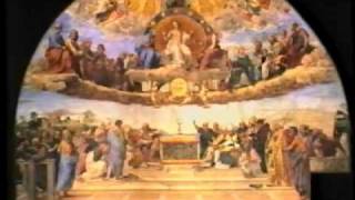 Raphaels Fresco of the Disputa of the Vaticans Stanza della Segnatura [upl. by Nosaes]