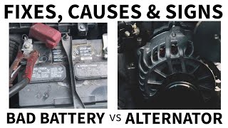 Signs of a Bad Alternator vs Bad Battery Fixes Causes amp How to Tell The Difference [upl. by Happ982]