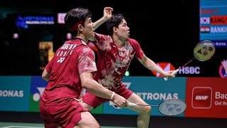 Takuro HOKIYugo KOBAYASHI Vs KANG Min HyukSEO Seung Jae  BWF India Open 2024 MD Semi Finals Live [upl. by Anaujit]