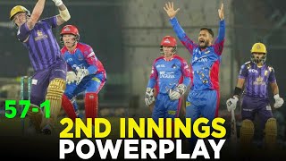 PSL 9  2nd Innings Powerplay  Karachi Kings vs Quetta Gladiators  Match 16  M2A1A [upl. by Lamoree]