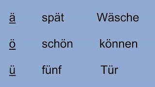 Deutsch lernen für Anfänger Aussprache [upl. by Emlyn]