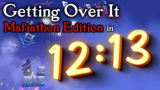 Getting Over It Mafiathon Edition Speedrun in 1213 Kai Cenat custom map [upl. by Jonette]