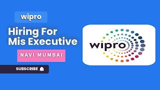 Wipro hiring Mis Executive [upl. by Stearne89]