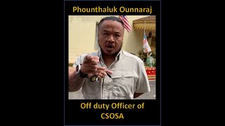 Video 2Off duty Officer CSOSA  Phounthaluk Ounnaraj goes unhinged amp attempts to provoke violence [upl. by Seline]