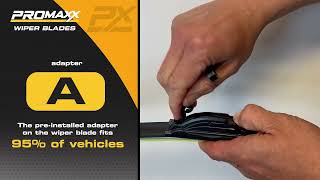 ProMaxx Wiper Blade Adapter A Installation [upl. by Doralynne]