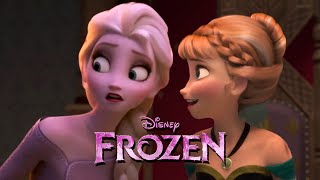 Princess Anna tries to get a partner for Queen Elsa  Frozen 3 JELSA Fanmade Scene [upl. by Anatnahs]