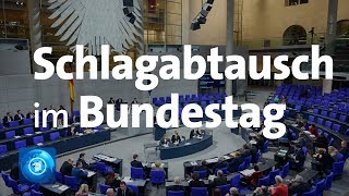 Bundestag Weidel und Merkel liefern sich Schlagabtausch bei Generaldebatte [upl. by Enamrahs407]