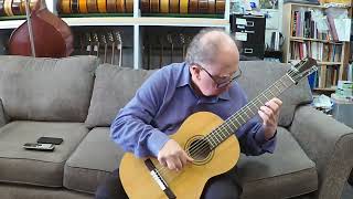 1953 Miguel Rodriguez Flamenco Guitar Chromatic and Segovia Scales [upl. by Ycnej]