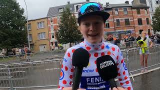 Pieterse beats Vollering and Niewiadoma Tour de France Femmes quotIts crazy riding with two idolsquot [upl. by Asilehc]