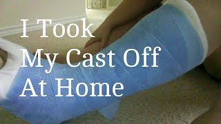 My Life  How To Remove Your Cast At Home [upl. by Alice]