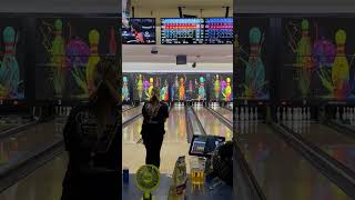 Deanna Calantoni shoots her 1st perfect game 300 at Majestic Lanes on her late grandpas birthday [upl. by Attekahs631]