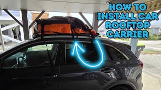 Installing cargo roof carrier with no roof rack [upl. by Ainaznat]