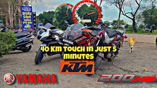 Pulsar NS200 Takes On Yamaha R15M And KTM RC390 In EPIC Race [upl. by Nesto]