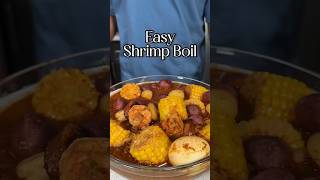 HOW TO MAKE AN EASY SHRIMP SEAFOOD BOIL Shorts [upl. by Suirrad]