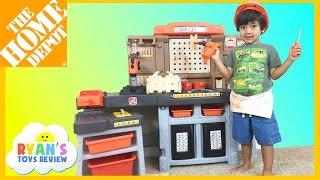 The Home Depot Pro Play Workshop and Utility Bench Step 2 Toys [upl. by Oznola]