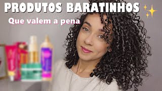 PRODUTOS BARATINHOS PARA CABELOS CACHEADOS E CRESPOS  Oeslanhiny Nunes [upl. by Natalina]