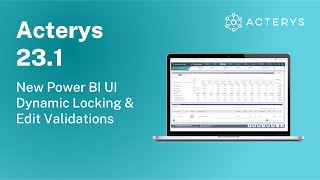 New Power BI UI and Matrix Features in Acterys 231 [upl. by Anirual]