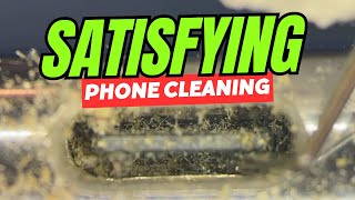 ASMR phone cleaning under the microscope [upl. by Atrim941]