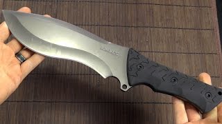 Knife review Schrade SCHF28  Powerful recurve blade [upl. by Alphard]