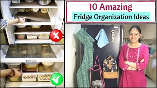 10 Amazing Fridge Organization Ideas  Small Fridge Organization Tips  Her Fab Way [upl. by Billen]