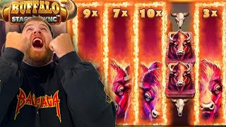 MAX WIN ON BUFFALO STAMPEDE HUGE 20000 WIN [upl. by Akeimat]