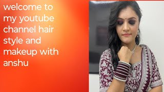 hair style with front variation for short forehead hairstyle  hair tutorial [upl. by Bickart767]